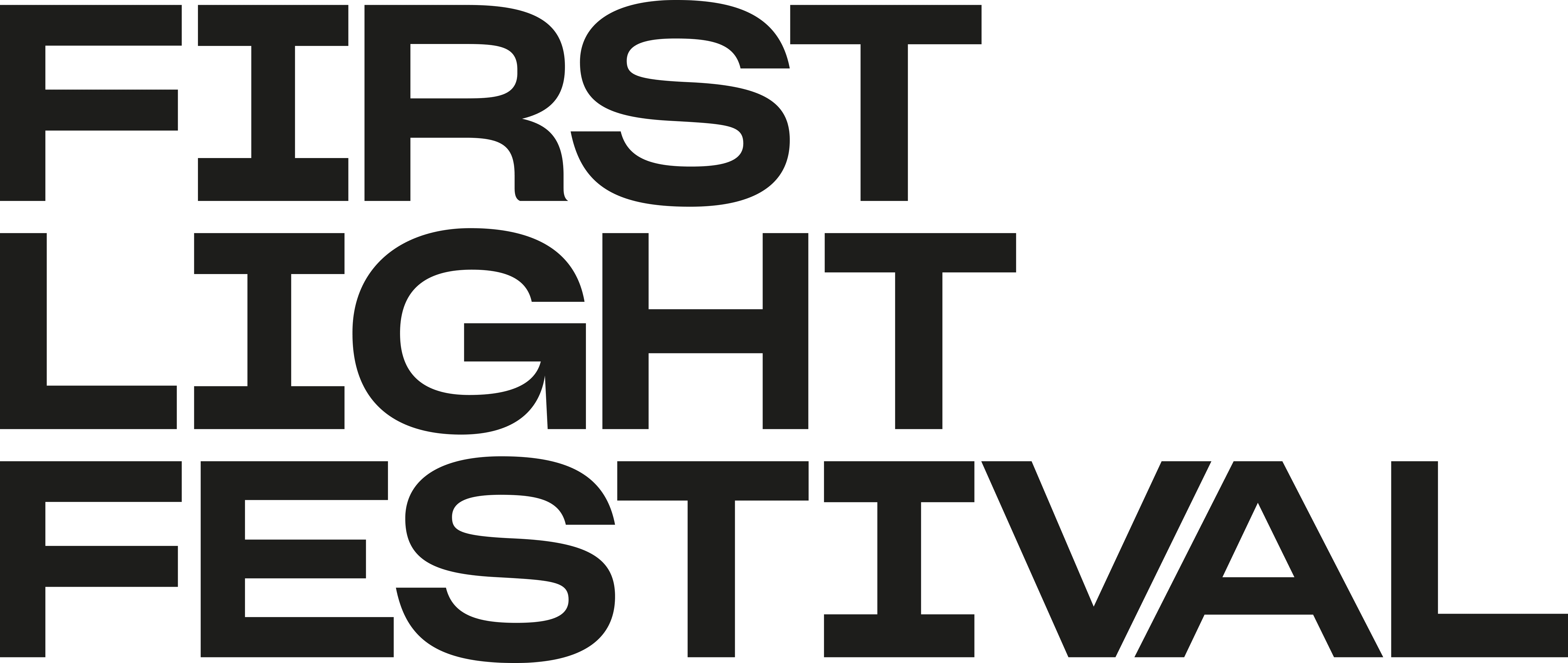First Light Festival Black Logo Transparent Background